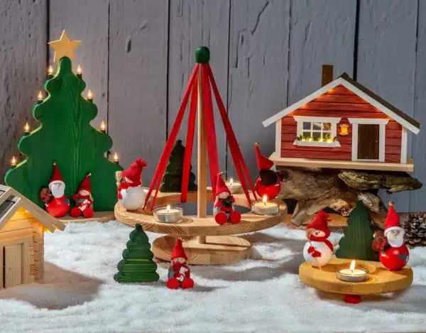 weihnachtsdeko häuschen holzhaus schwedenhaus wichtel zubehör rot