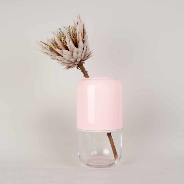 Verstellbare Capsule Vase rosa Muurla