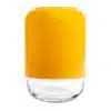 Verstellbare gelbe Glasvase