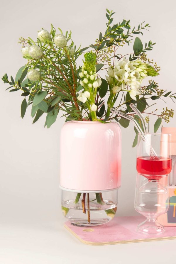 rosa mädchen vase glas muurla verstellbar