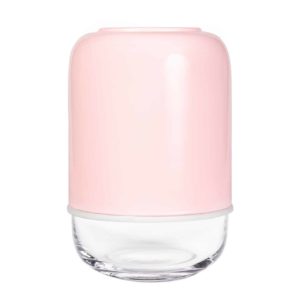 Capsule Vase Muurla Rosa Verstellbar Glas