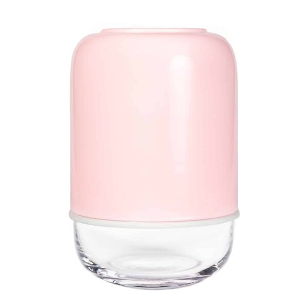 Capsule Vase Muurla Rosa Verstellbar Glas