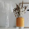 Gelbe Vase "Capsule" von Muurla