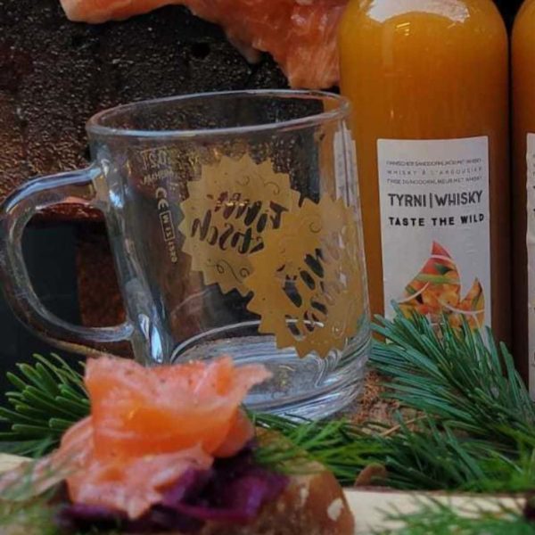 Kalevala Spirit Glas Tasse Finnische Weihnachtsmarkt