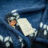 Pullover Pulli blau wolle Islandmotiv Norwegen