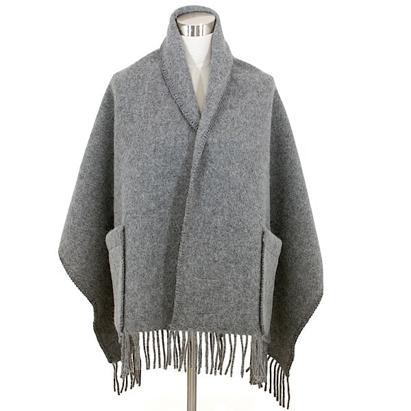 Uni Schal Grau Taschen Wolle Lapuan Kankurit