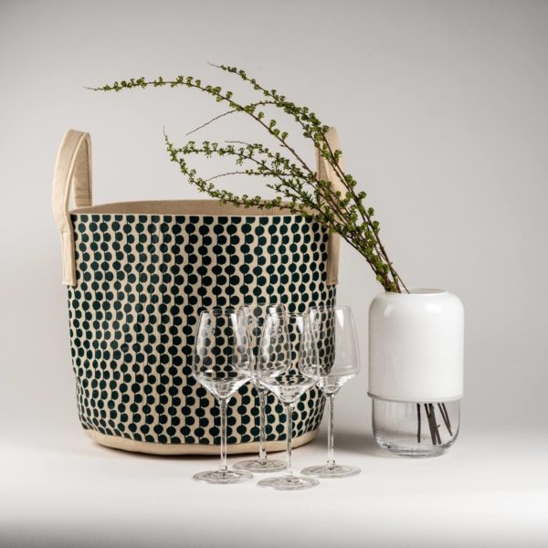 Capsule Vase weiß berries aufbewahrungskorb Muurla