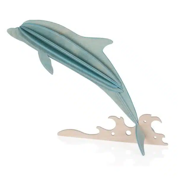Delfine Blau Holz Dekoration Lovi