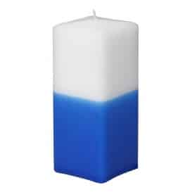 Kerze blau weiß Handgemacht Unabhängigkeitstag Finnland