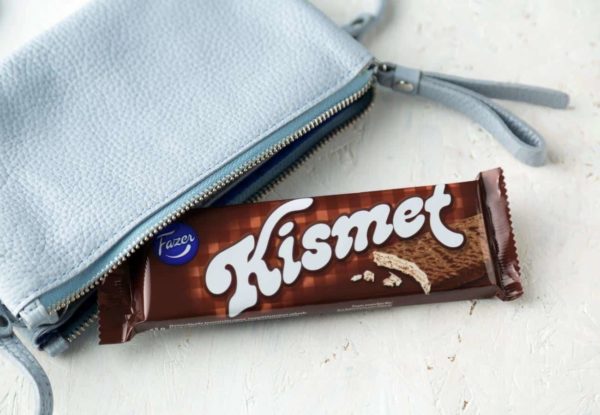 Waffelschokolade Karl Fazer Milchschokolade Nougat Kismet