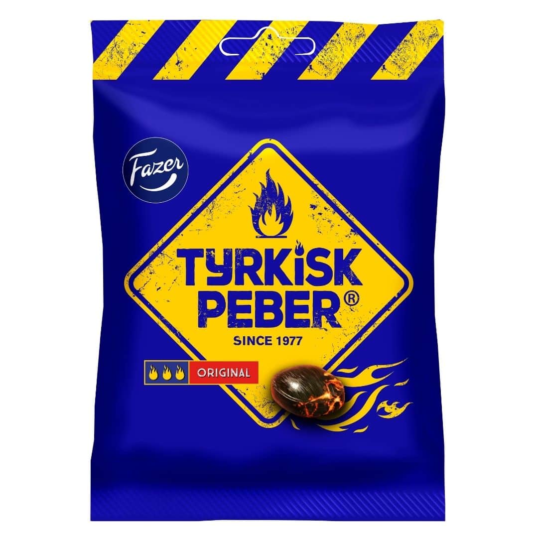 Süßholzwurzel Bonbons Fazer Süßigkeiten Tyrkisk Peber Lakritz