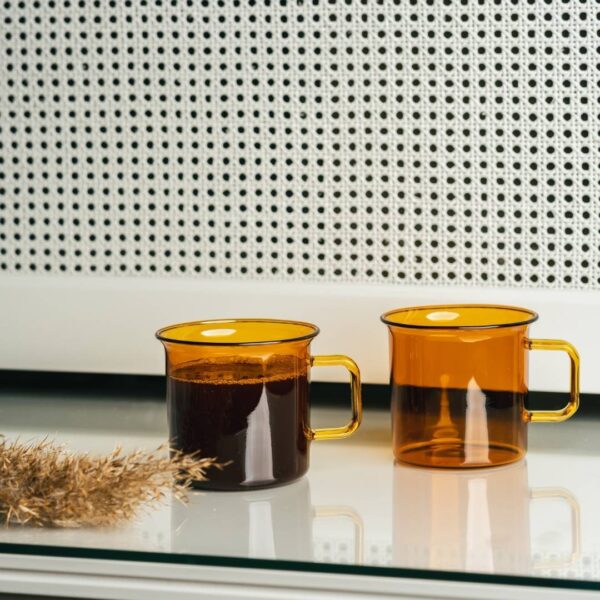 350ml 3,5dl 0,35l Glastasse Kaffeetasse Kaufen klassische Form Küche Laborglas Muurla Tasse