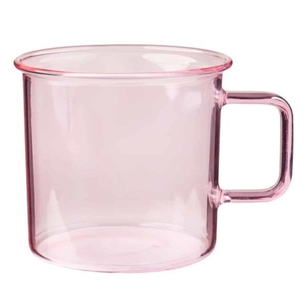 Borosilikatglas 3,5dl Finnland Geschirr nordisches Design rosa pink