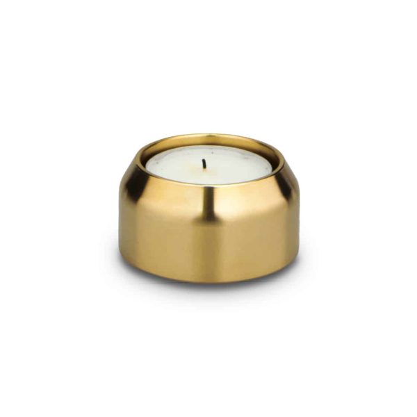 teelichthalter metall gold kerzenständer