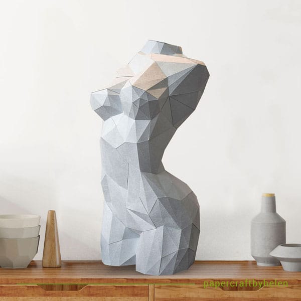 Venus deko marmor papier papercraft