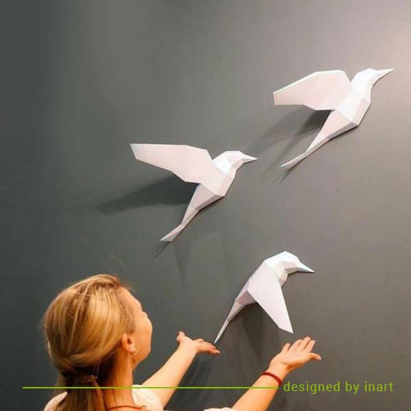 papercraft weiß puzzle vogel vögel schwalbe