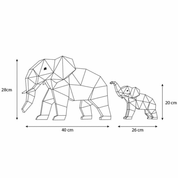 Elefanten Papercraft vorlage
