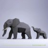 elefant deko papier deko statue papercraft