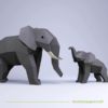 elefant deko papier puzzle statue papercraft