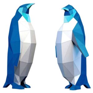 pinguin eis deko blau papercraft