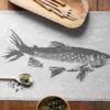Fisch motiv Handtuch Küchentuch Geschirrtuch