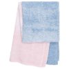 natürliches Leinen Finnland Aoi Yoshizawa Design Badezimmer Badehandtuch Leinenstoff SAARI Leinentuch rosa-blau