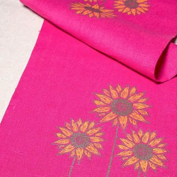 Tischläufer pink oster sonnenblume