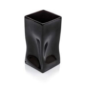 vase porzellan schwarz papiertüte