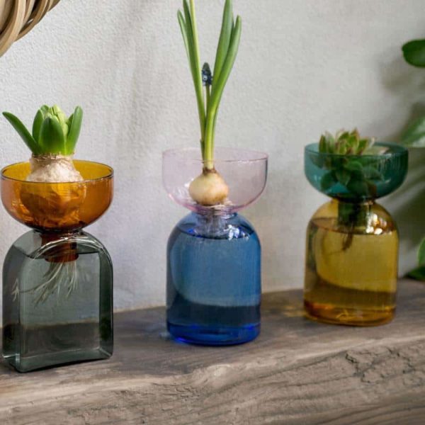 blumenvase glas bunt vase kaufen