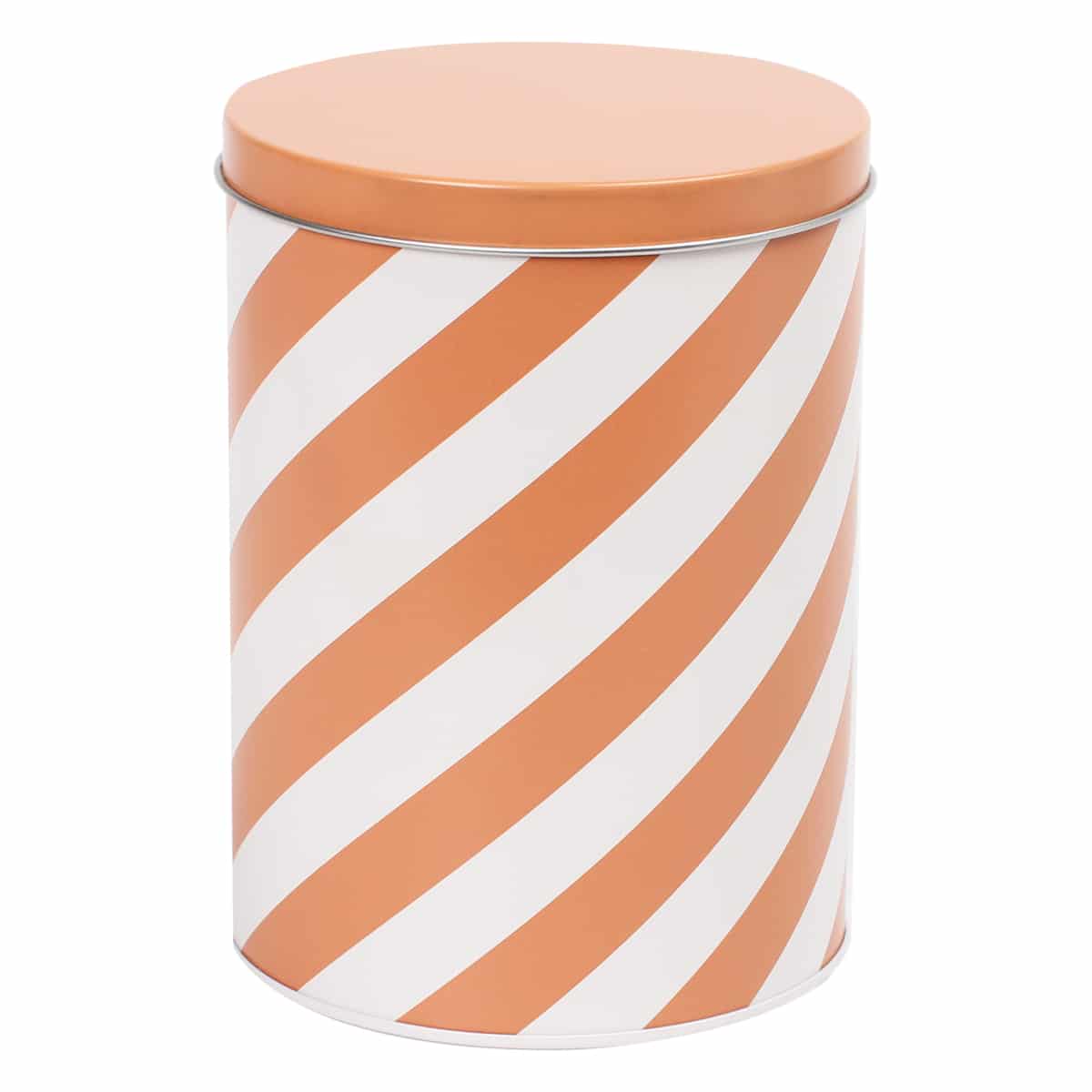 Aufbewahrungsdose Metalldose Deckel Behälter Orange