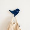 Wandhaken Kleiderhaken Vogel Blau