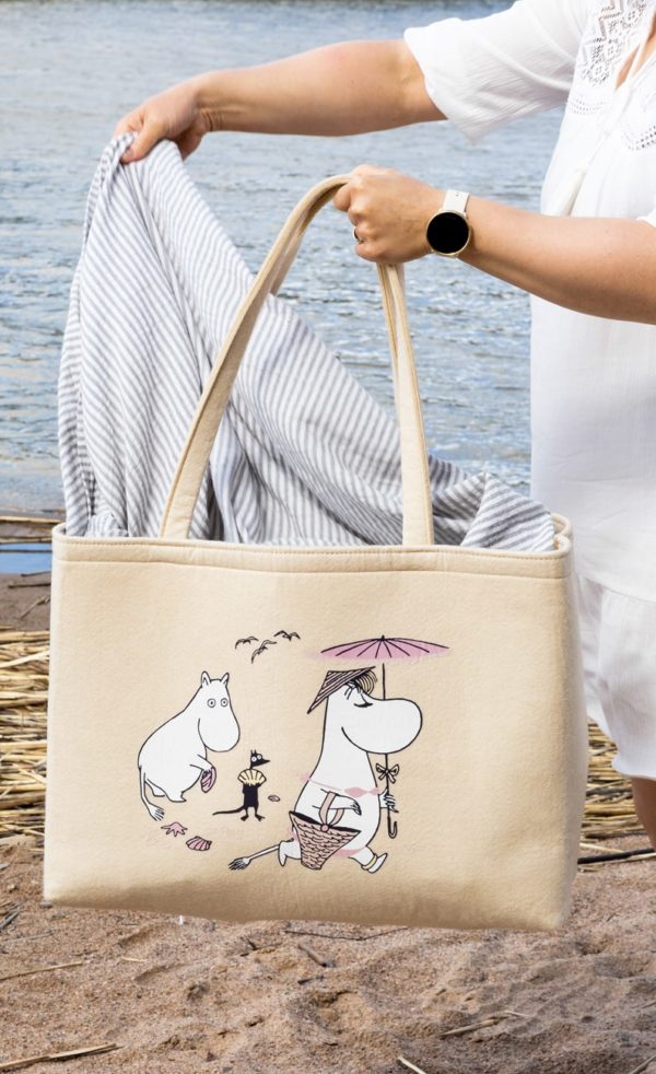Mumin nachhaltig Tasche Filztasche Shopper Muurla Strandtasche