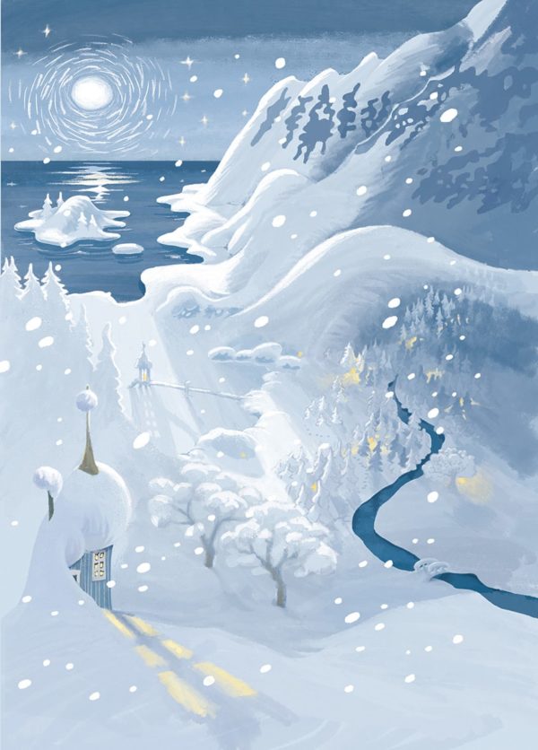 Schnee Winter Buch Weihnachten im Mumintal