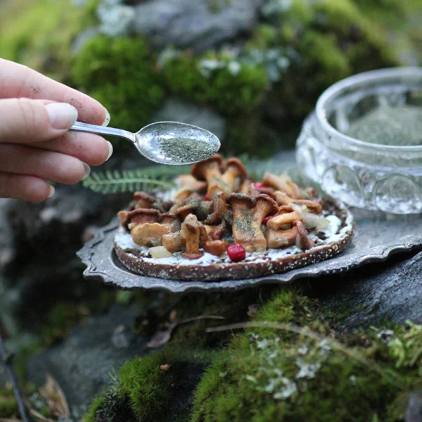 Brennnesselsalz omelett gewürz mettä nordic kräuter salz