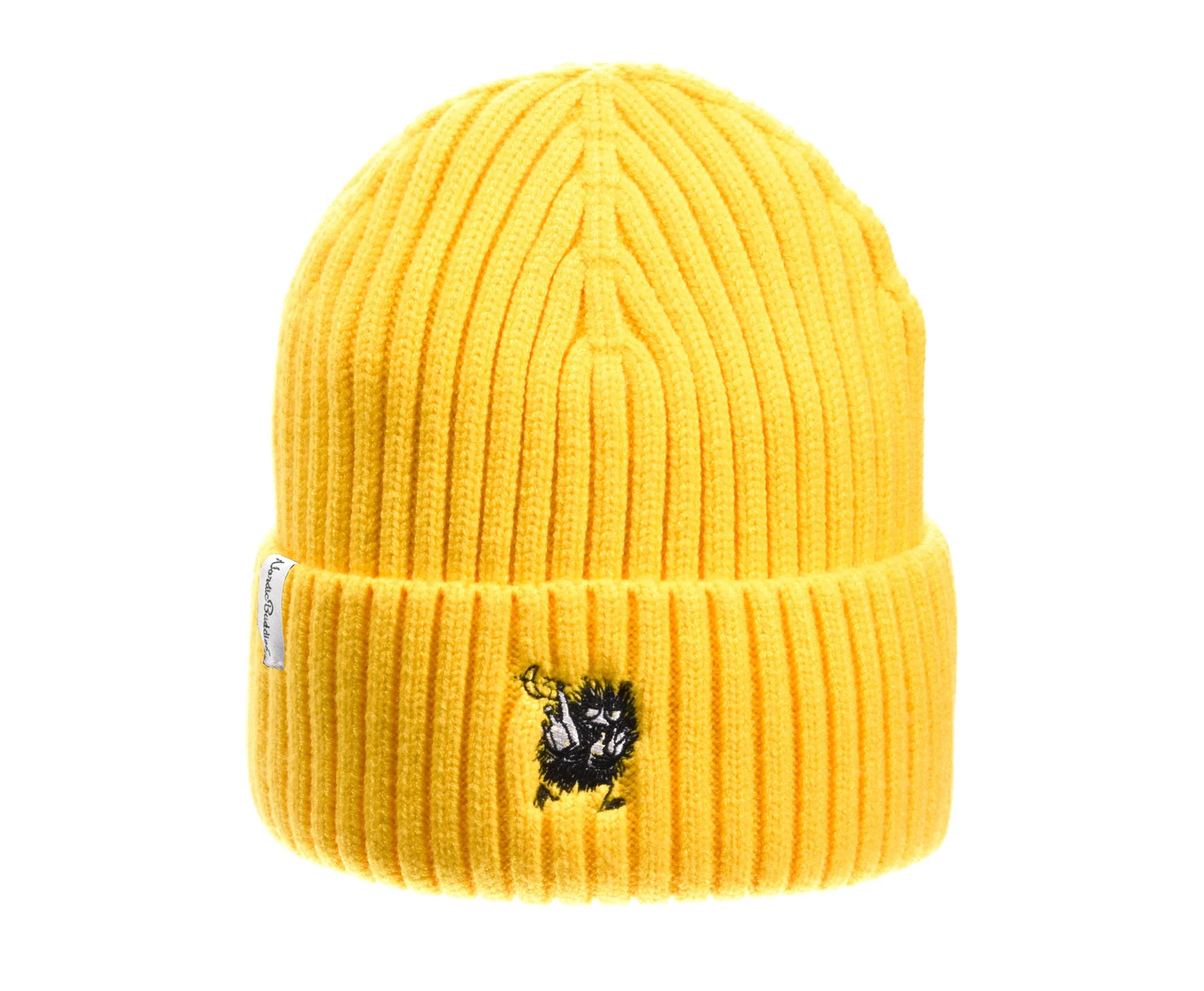mumin mütze gelb erwachsene stinky strickmütze warm