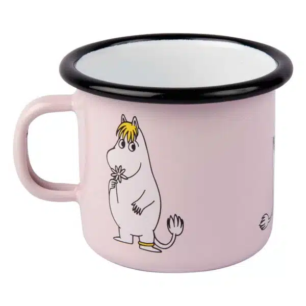 mumin tasse rosa moomin emaille becher kaufen