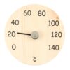 sauna thermometer holz hell weiß temperatur