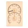 Sauna thermometer hygrometer holz hell kiefer saunazubehör temperatur messen