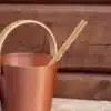 saunakübel metall sauna eimer holzgriff rento kupfer