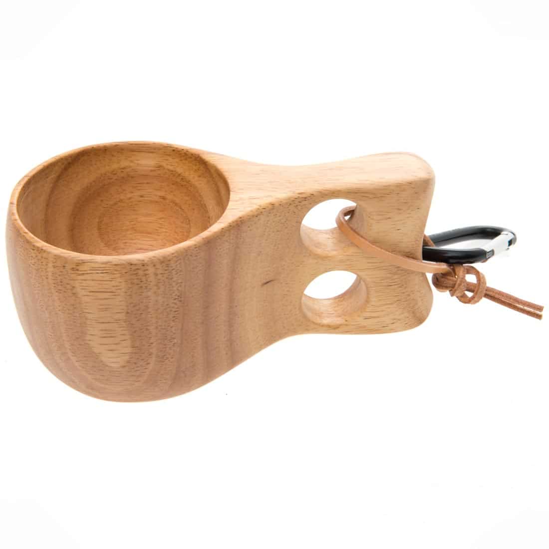 Kuksa Guksi kåsa holztasse becher rundlicher griff