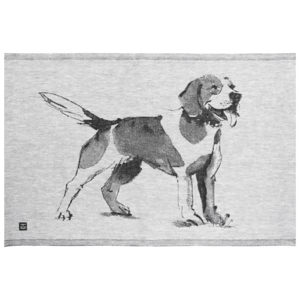 geschirrtuch hund beagle hundemotiv leinen baumwolle design edel