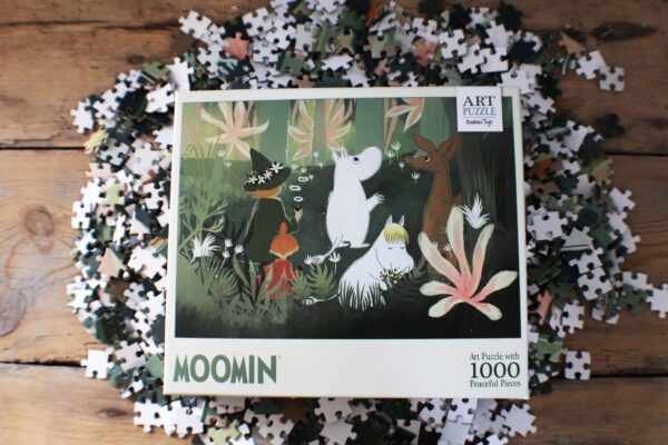 Mumin Puzzle 1000 Teile Jungle Urwald Moomin Spiel Grün schnupferich kleine my