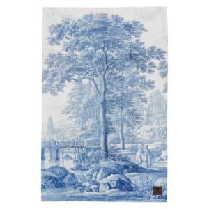 Geschirrtuch Landschaft Maisema Küchentuch Kuche Holland 18. Jahrhundert Blautöne 48x70cm Dänemark