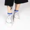 Mumin Sneaker Socken Füßlinge Lila Violett Mumintroll geschenk