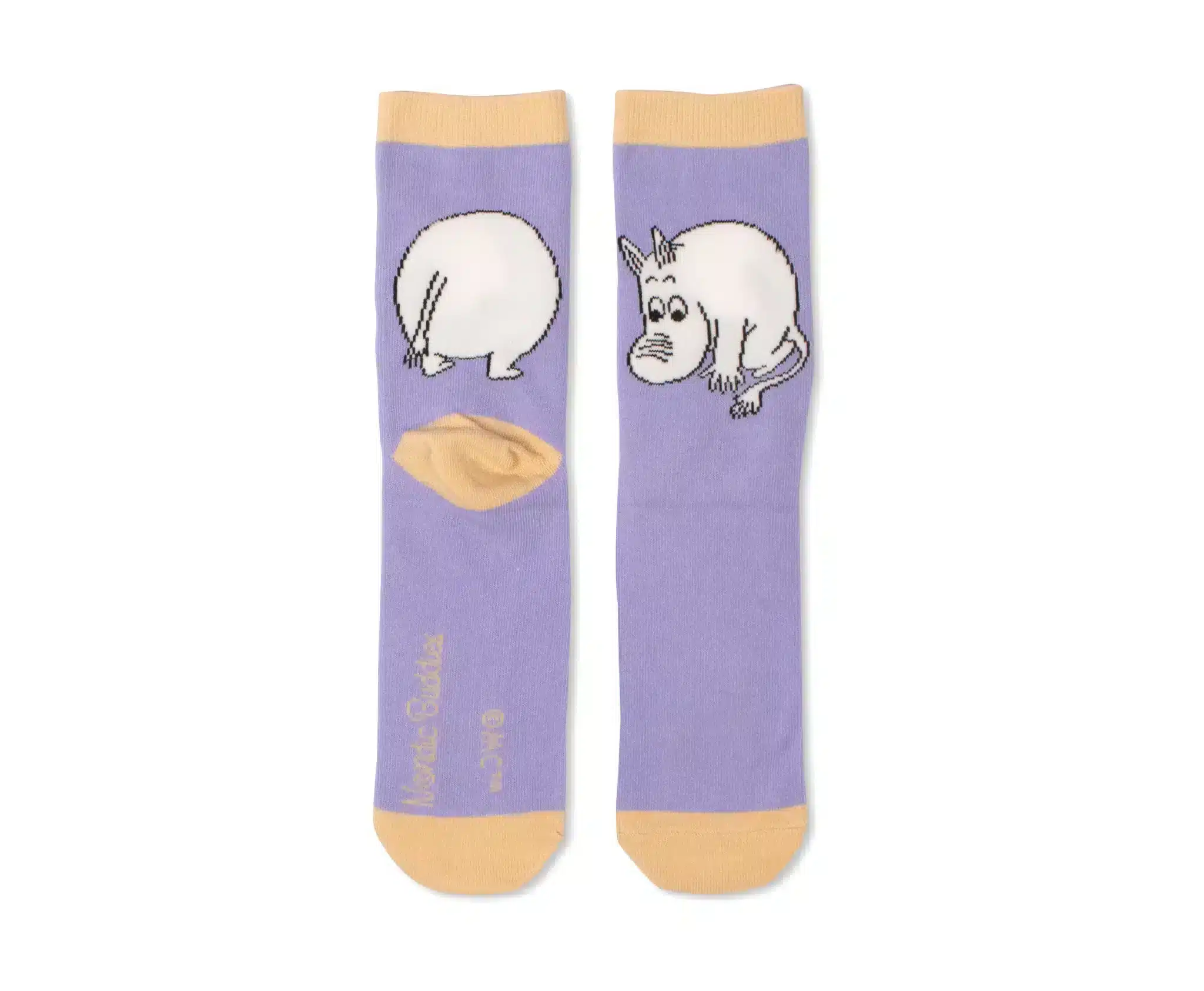 Mumin Mumintroll Socken Lila Damen Frauen Moomin Kuschelsocken