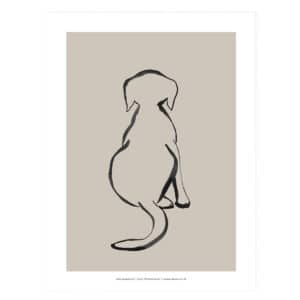 Poster-Hund-Welpe-Labrador-Kunstdruck-Bild-XXL-Poster-posterworld-gemaelde-wasserfarben-nordisch-kunst
