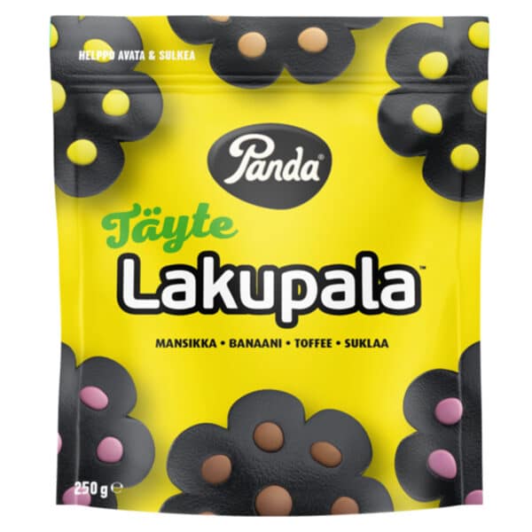 Panda Lakritz kaufen gefüllte lakritze erdbeere schokolade toffee banane finnland täytelaku