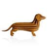 dackel geschenk deko holzfigur dachshund holz lovi postkarte puzzle