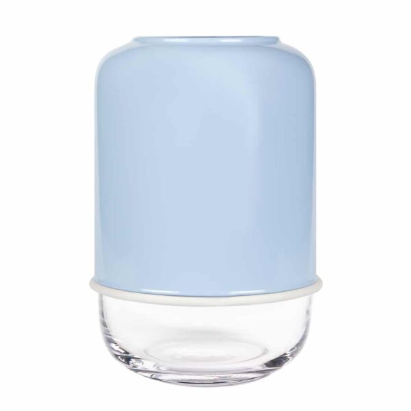 Muurla-Capsule-vase glas glasvase kapseli finnland verstellbar borosilikatglas handarbeit design hellblau