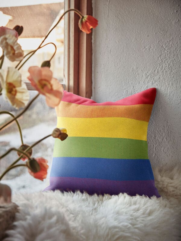 Pride 40x40 kissenbezug bezug biobaumwolle Cushion cover pillow case queer proud csd lgbt gay